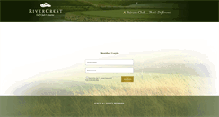 Desktop Screenshot of members.rivercrestgolfclub.com