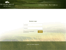 Tablet Screenshot of members.rivercrestgolfclub.com